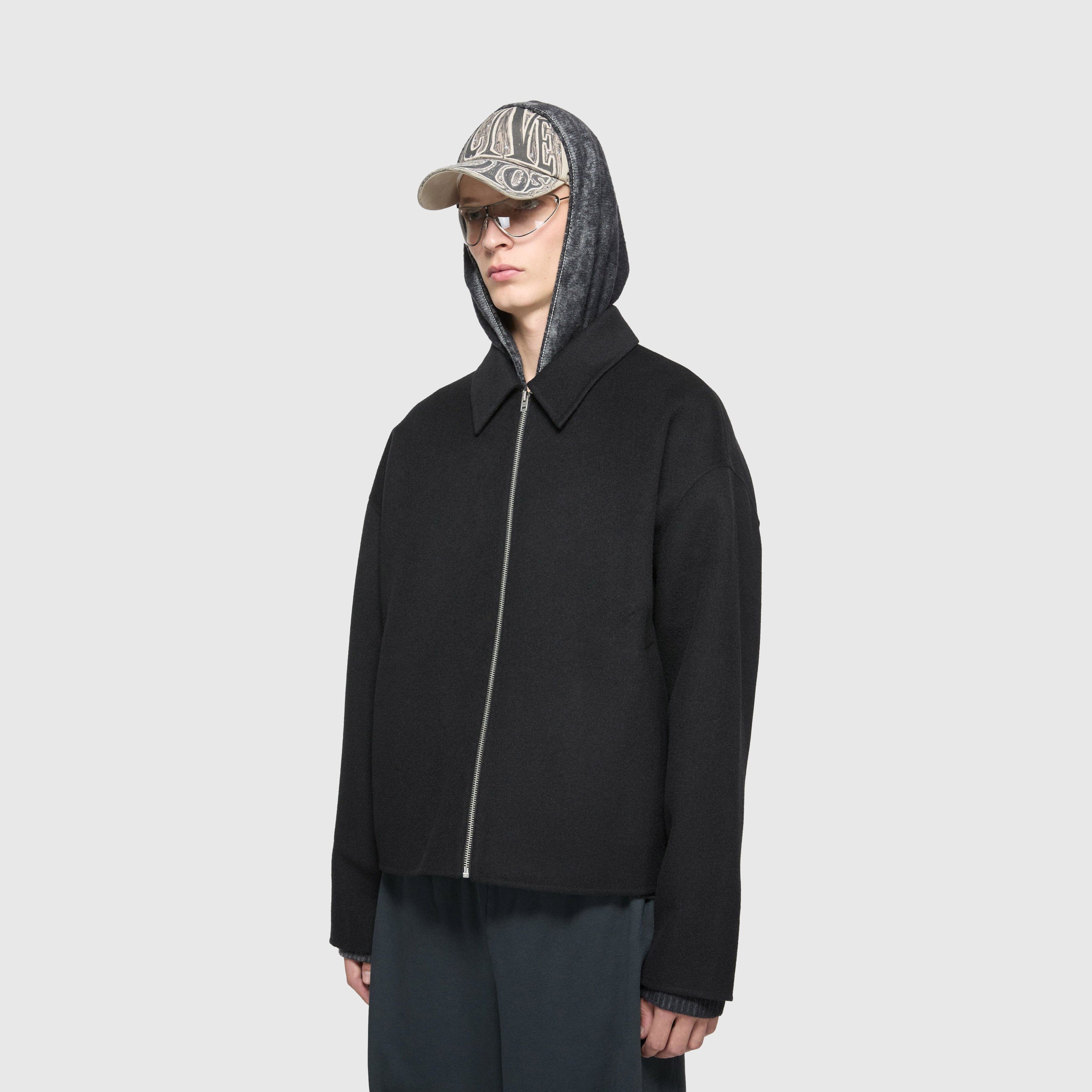 Acne Studios Wool Zipper Jacket - Black – Dapper