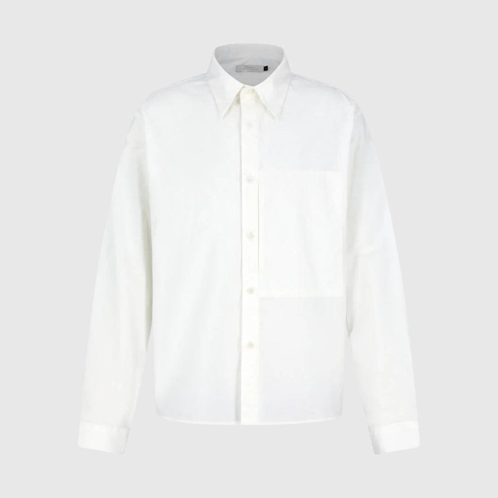 Amomento Basic Pocket Shirt - Ivory Shirt Amomento 