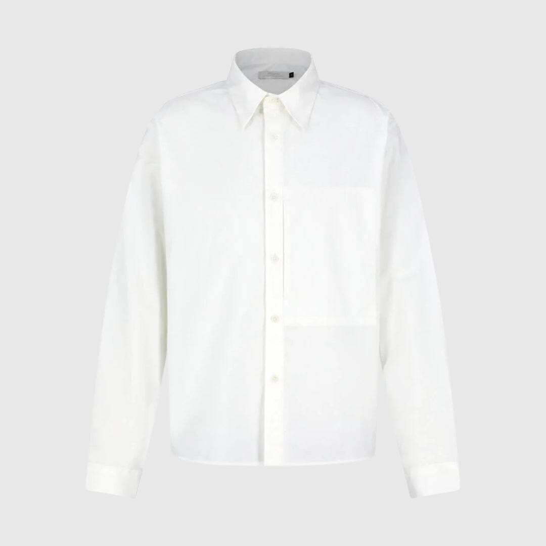 Amomento Basic Pocket Shirt - Ivory Shirt Amomento 