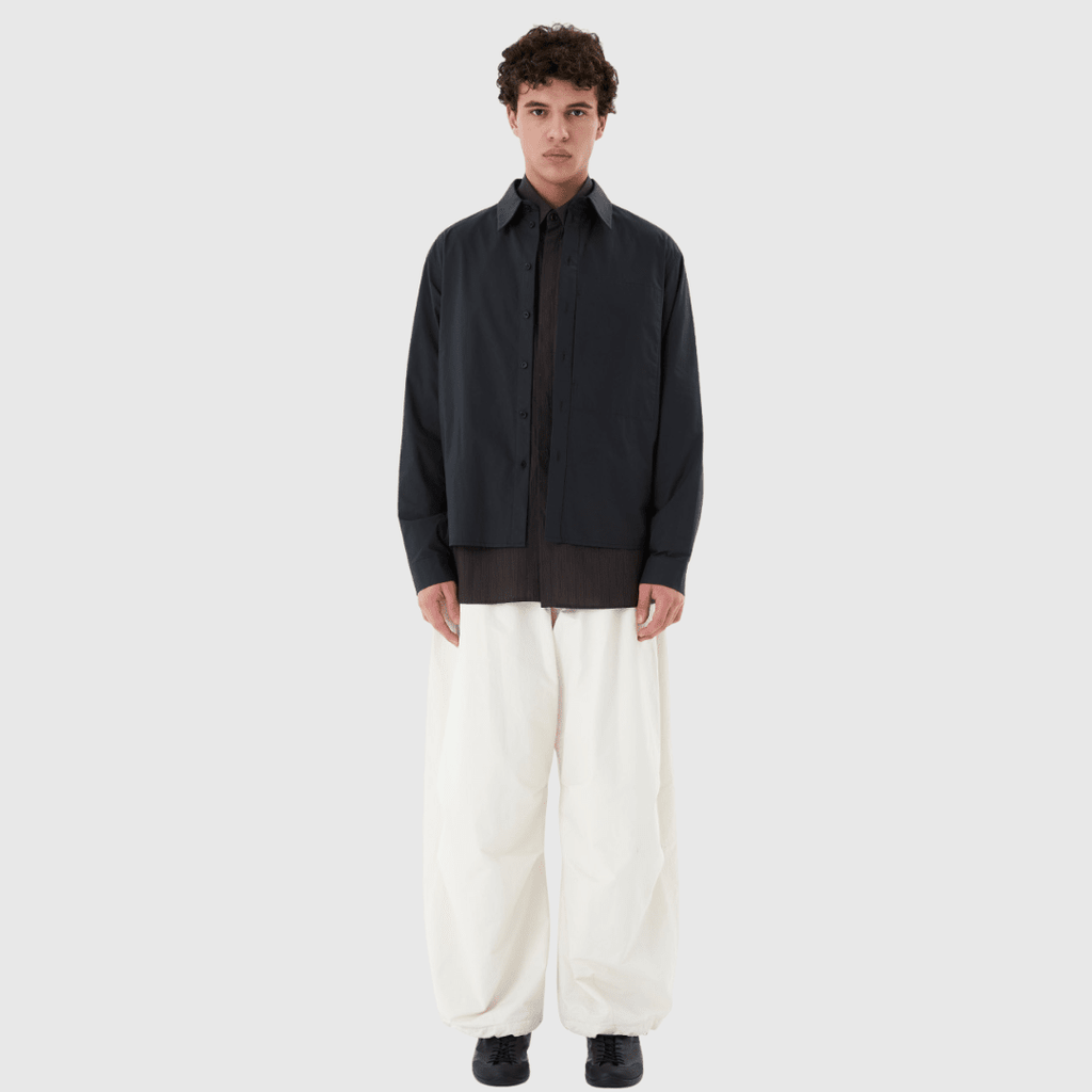 Amomento Basic Pocket Shirt - Navy Shirt Amomento 