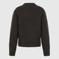 Amomento Diagonal Cable Pullover - Brown Knitwear Amomento 