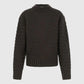 Amomento Diagonal Cable Pullover - Brown Knitwear Amomento 