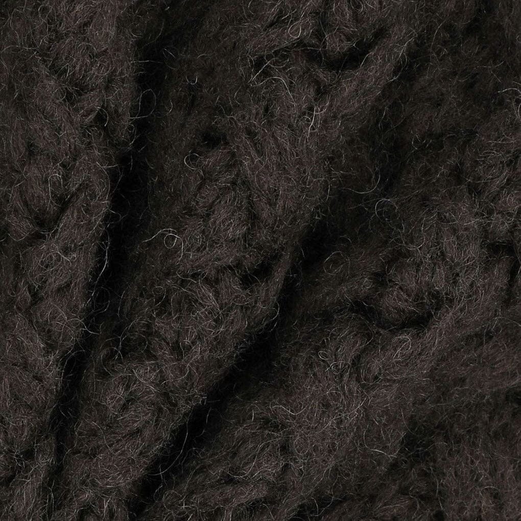 Amomento Diagonal Cable Pullover - Brown Knitwear Amomento 