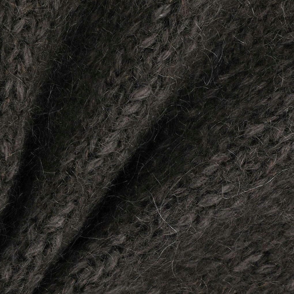 Amomento Hairy Slub Pullover - Dark Brown Knitwear Amomento 