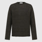 Amomento Hairy Slub Pullover - Dark Brown Knitwear Amomento 