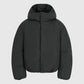 Amomento Hooded Down Puffer - Black Outerwear Amomento 