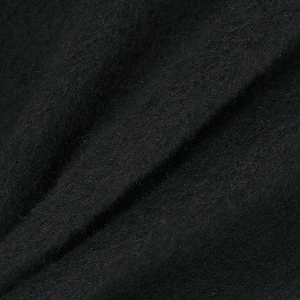 Amomento Mens Single Breasted Long Coat - Black Coat Amomento 