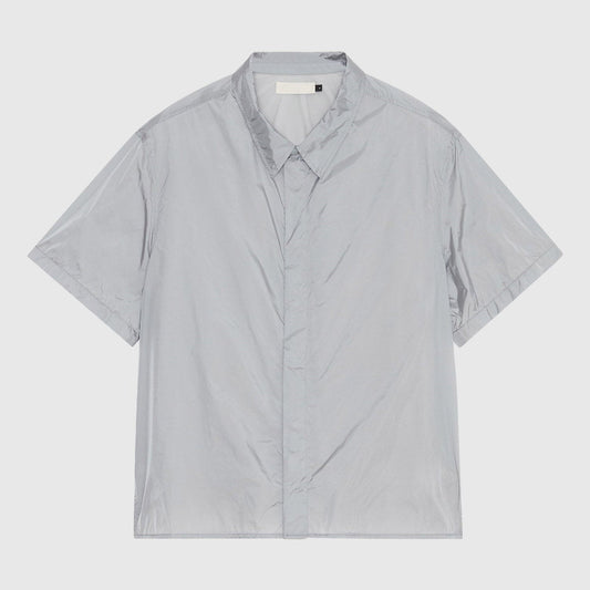 Amomento Nylon Short Sleeve Shirt - Grey Shirt Amomento 