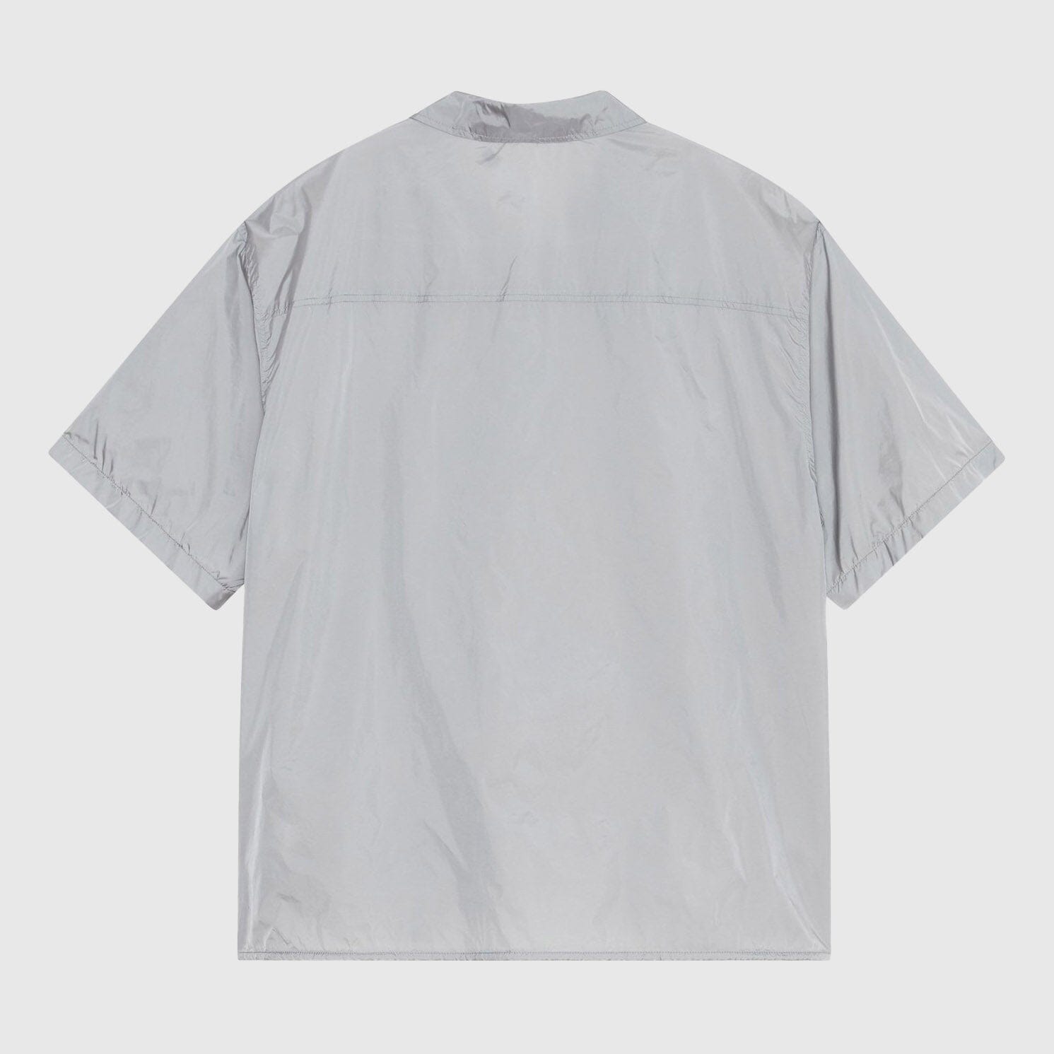 Amomento Nylon Short Sleeve Shirt - Grey Shirt Amomento 