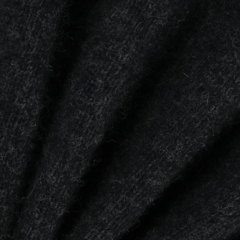 Amomento Racoon V-Neck Knit - Charcoal Knitwear Amomento 