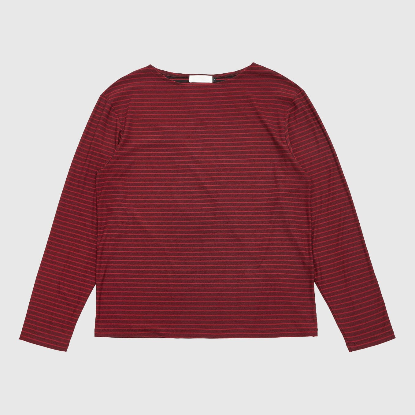 Amomento Stripe Boat Neck Long Sleeve - Red Longsleeve Amomento 