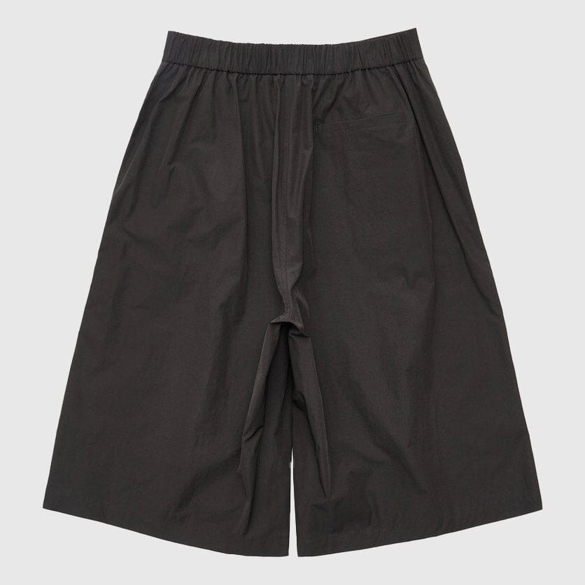 Amomento Two Tuck Wide Shorts - Charcoal Shorts Amomento 