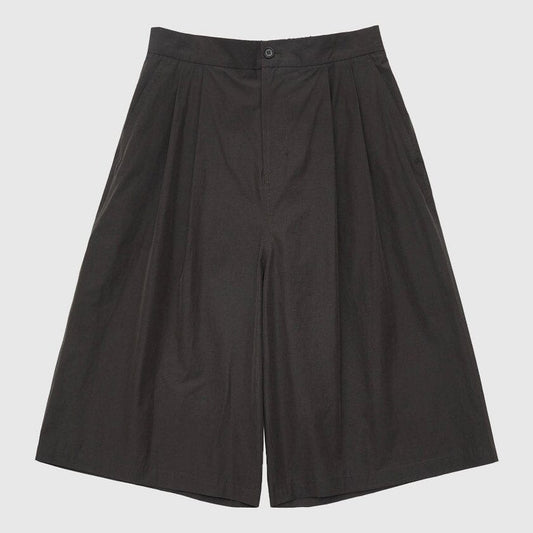 Amomento Two Tuck Wide Shorts - Charcoal Shorts Amomento 