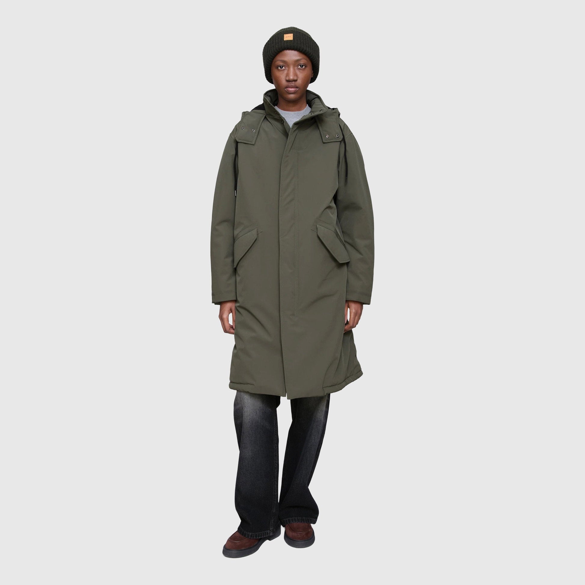 A.P.C. Anatole Parka - Military Khaki Outerwear A.P.C. 