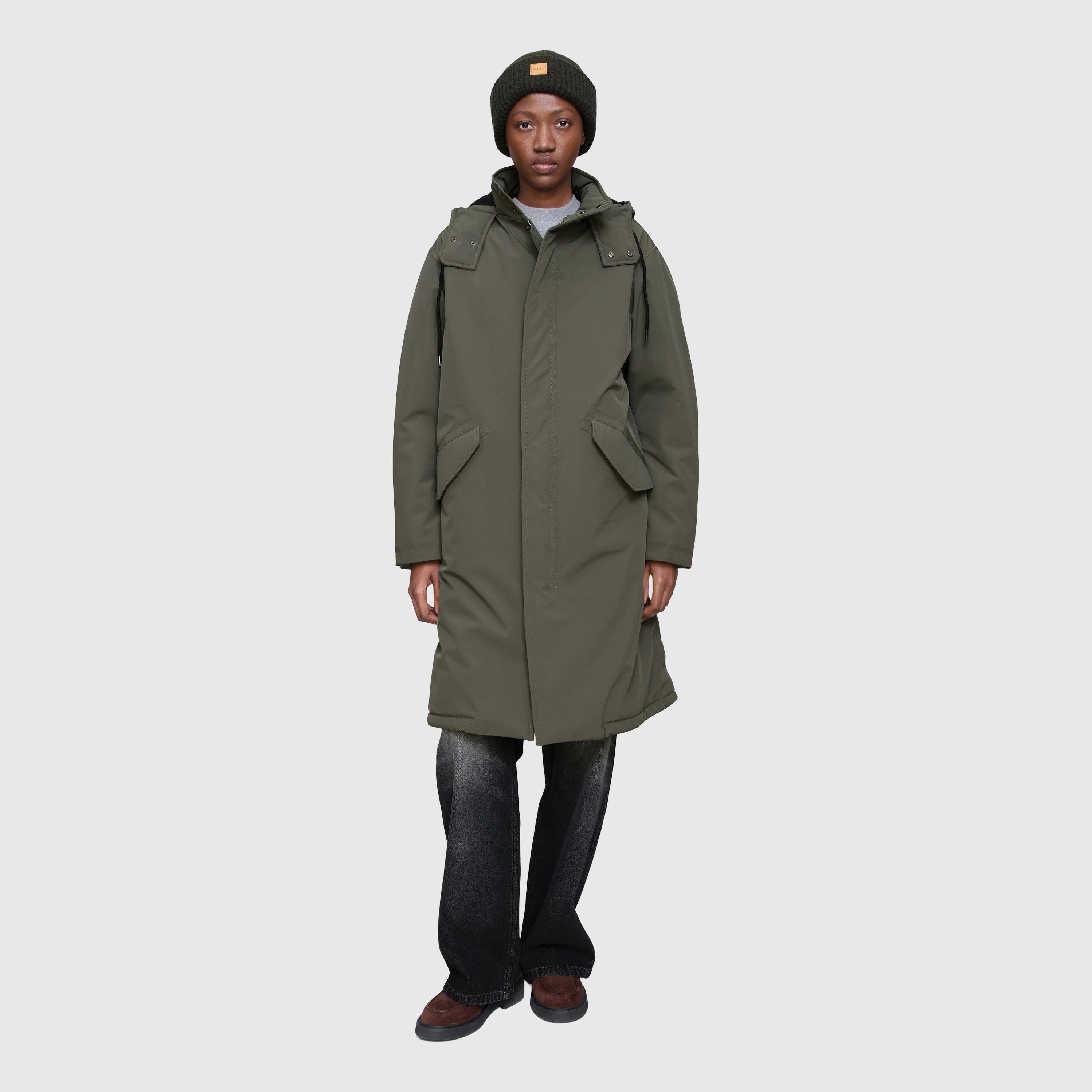 A.P.C. Anatole Parka - Military Khaki Outerwear A.P.C. 