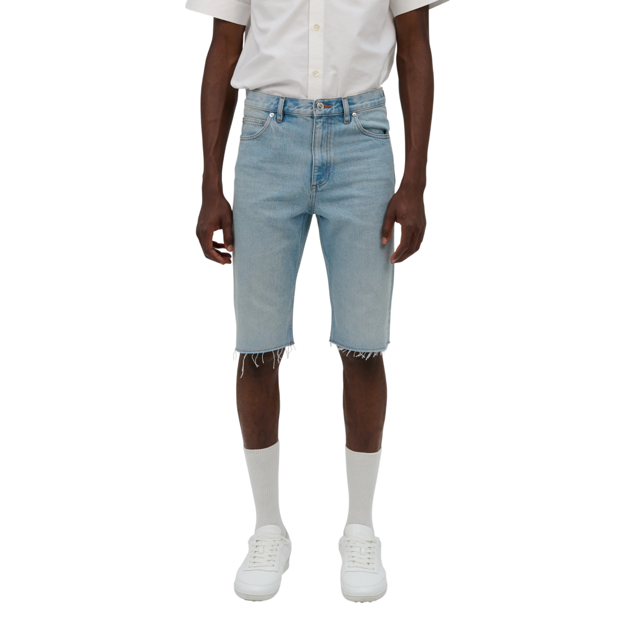 A.P.C Bermuda Sam Shorts - Iab Light Blue Shorts A.P.C 