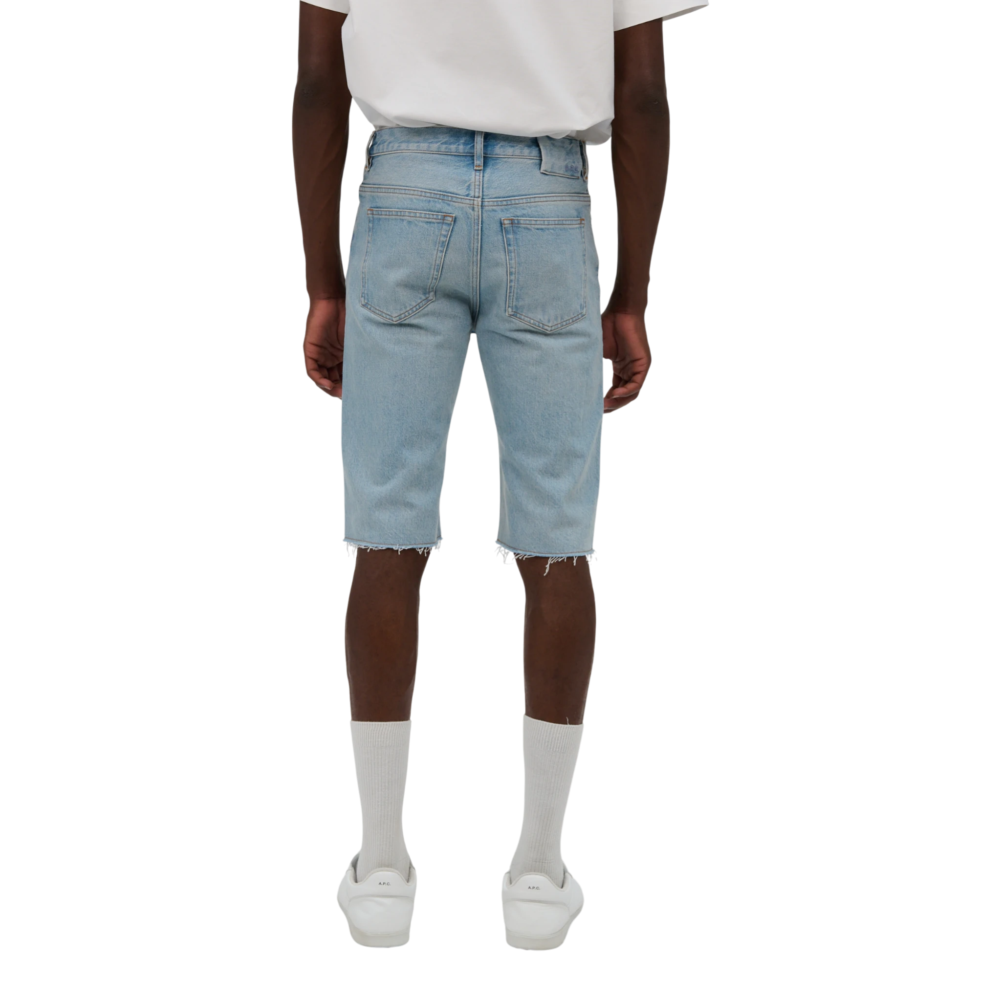 A.P.C Bermuda Sam Shorts - Iab Light Blue Shorts A.P.C 