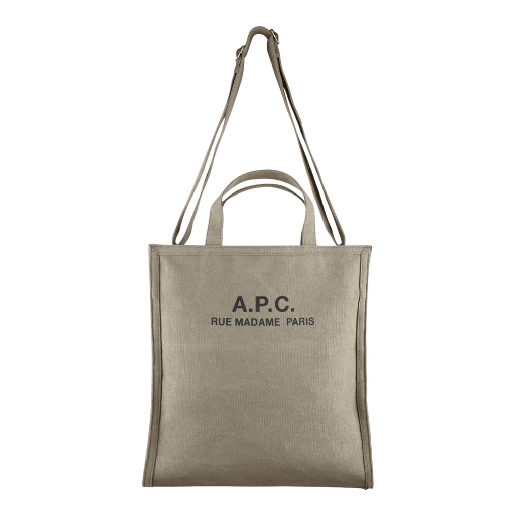 A.P.C Cabas Recuperation Bag - Khaki Tote Bag A.P.C 