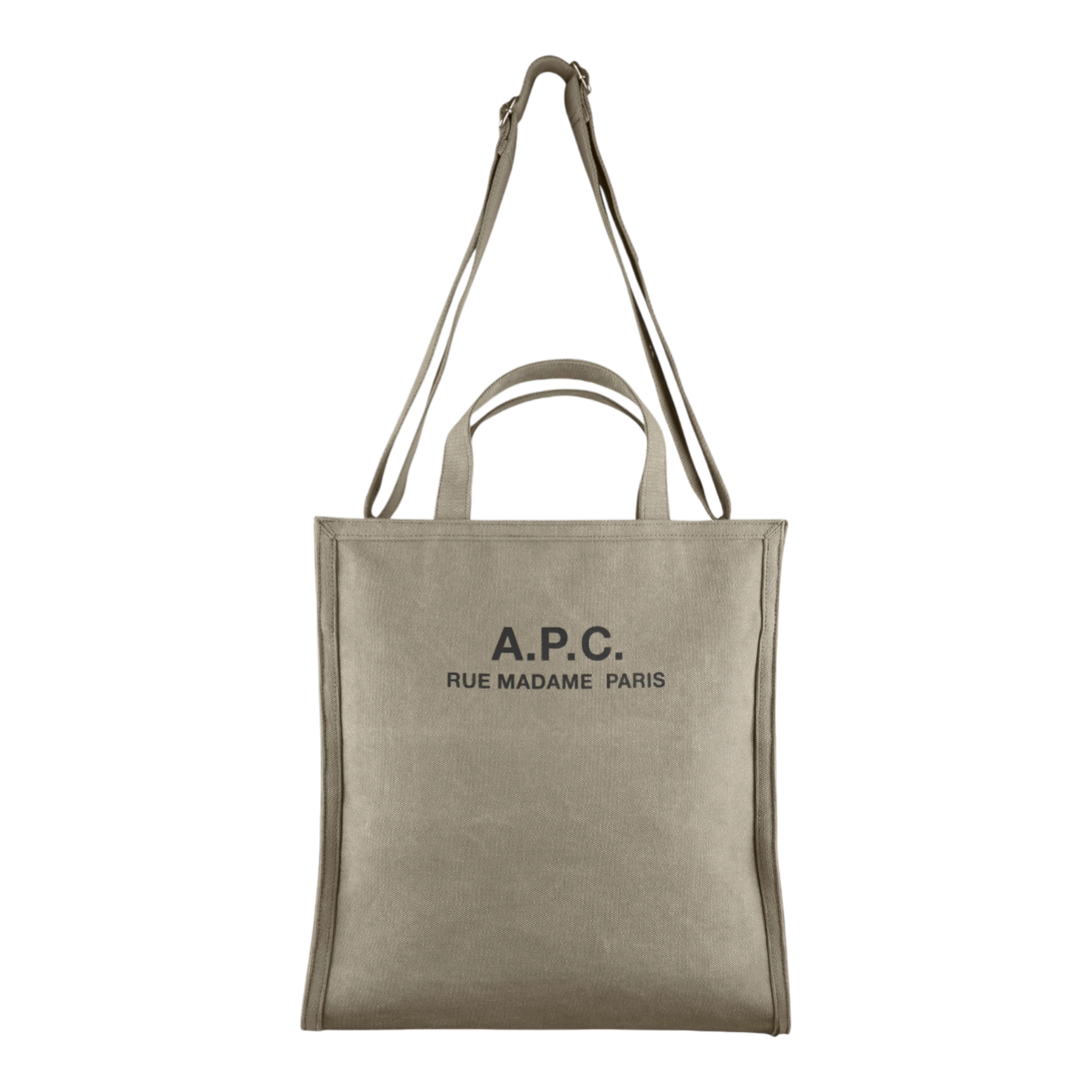 A.P.C Cabas Recuperation Bag - Khaki Tote Bag A.P.C 