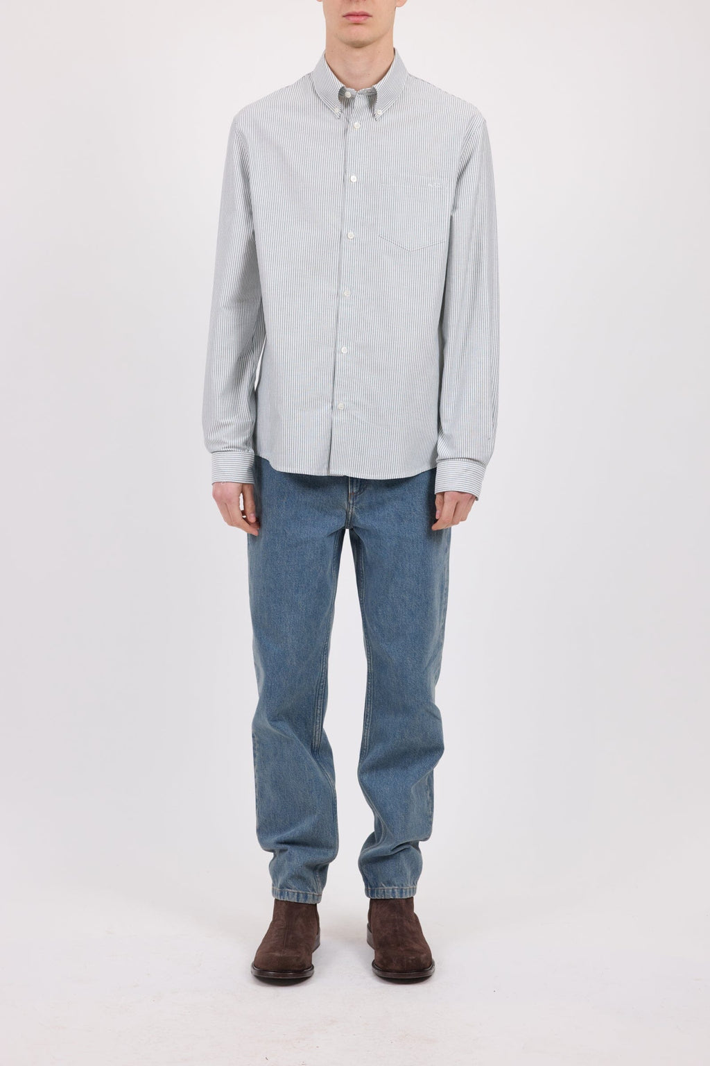 A.P.C. - Chemise New Greg - Green Skjorte A.P.C. 