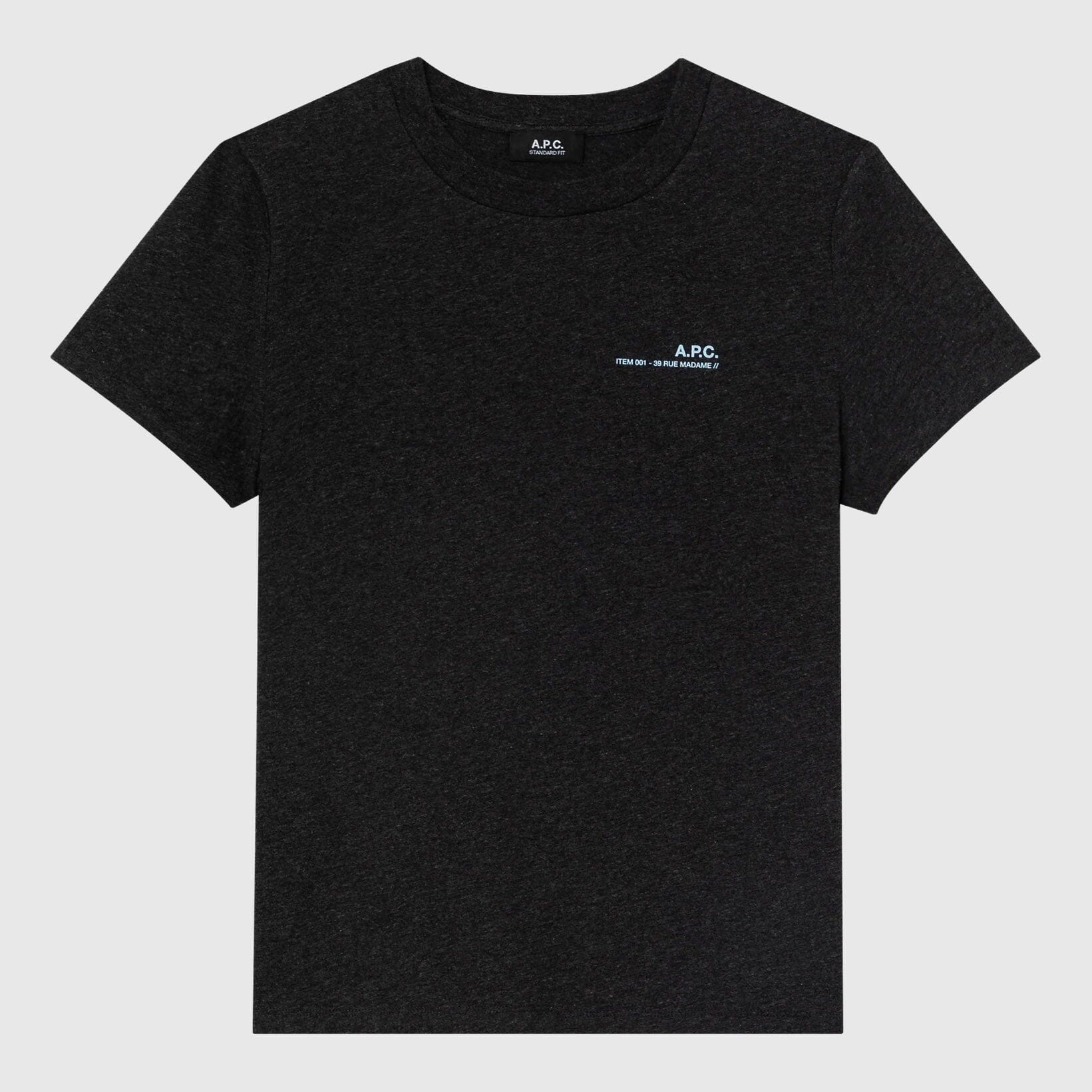 A.P.C. Item Standard T-Shirt - Anthracite Chine / Bleu T-shirt A.P.C. 