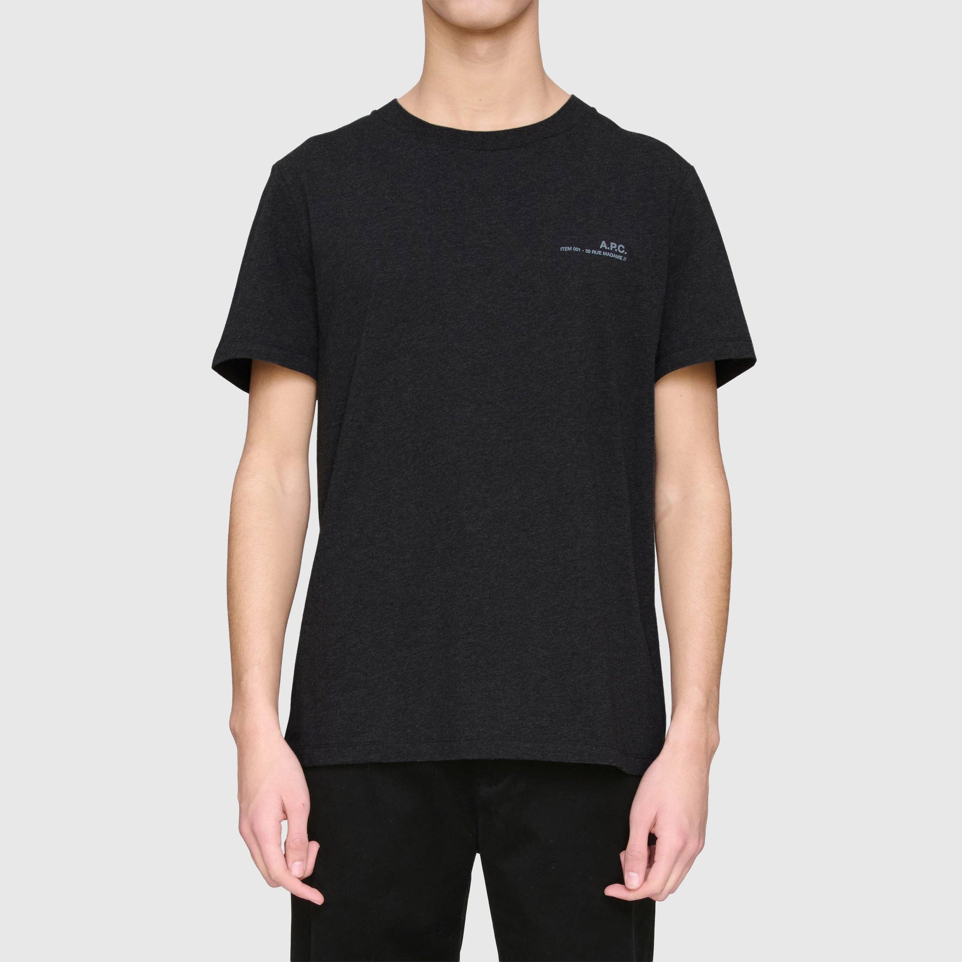 A.P.C. Item Standard T-Shirt - Anthracite Chine / Bleu T-shirt A.P.C. 