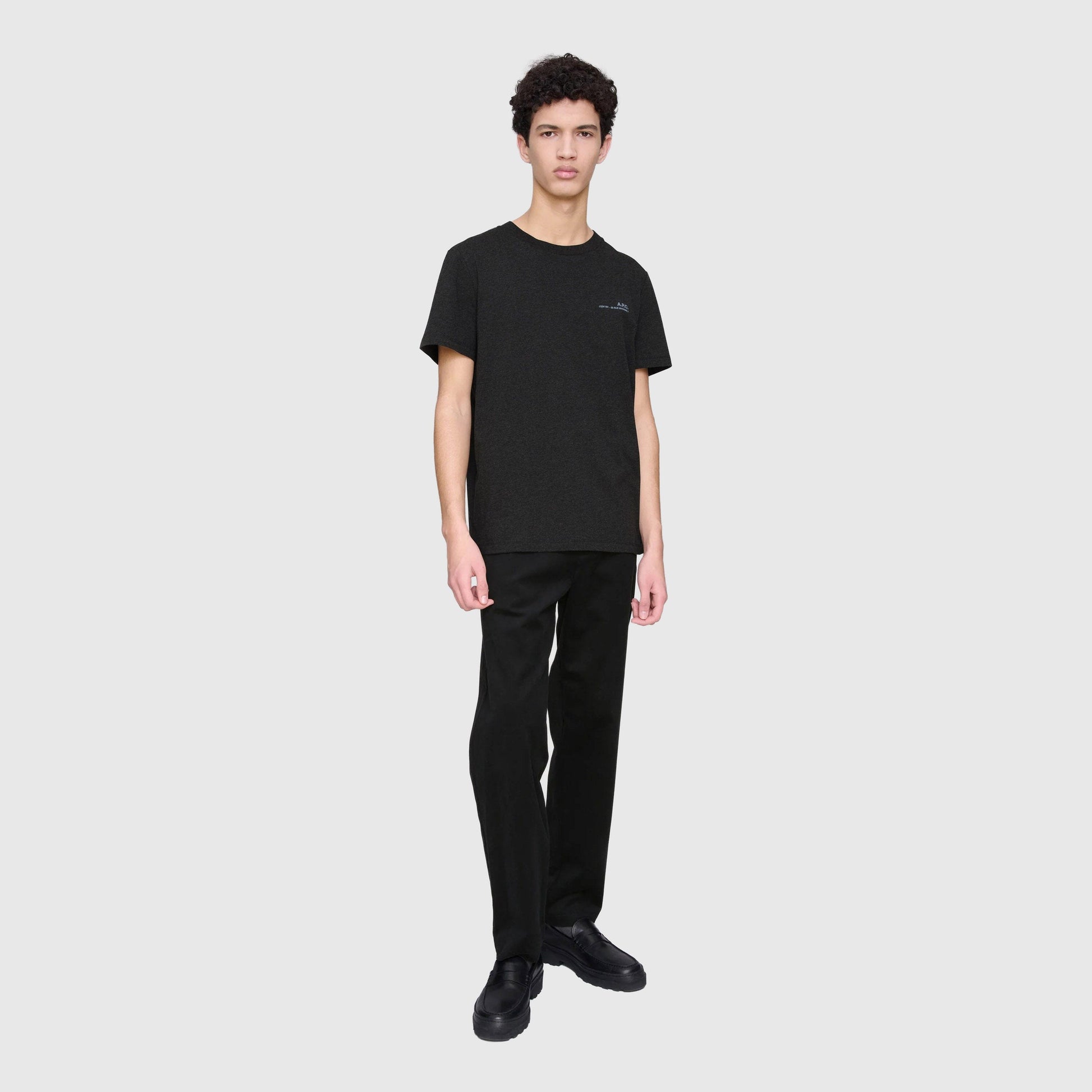 A.P.C. Item Standard T-Shirt - Anthracite Chine / Bleu T-shirt A.P.C. 