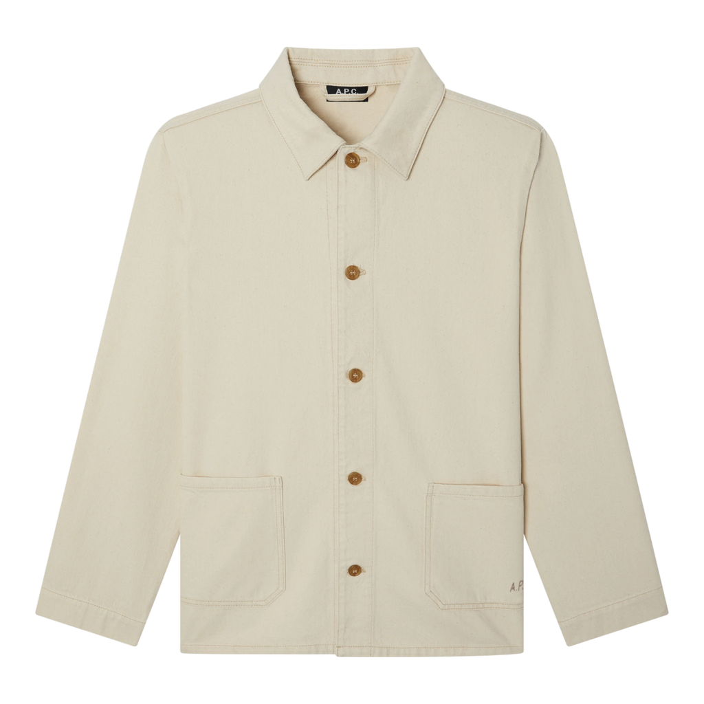 A.P.C Kerlouan Brodee Jacket - Ecru Outerwear A.P.C 