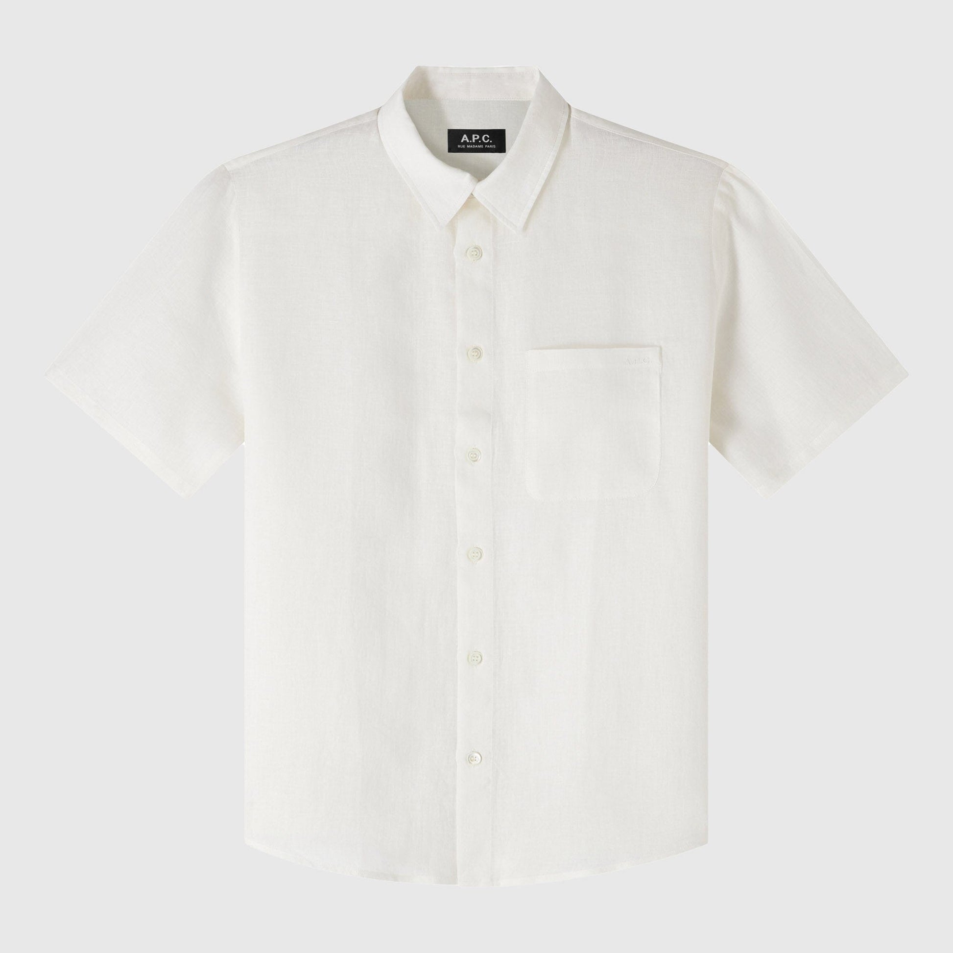 A.P.C Logo Bellini SS Shirt - Off White Shirt A.P.C 