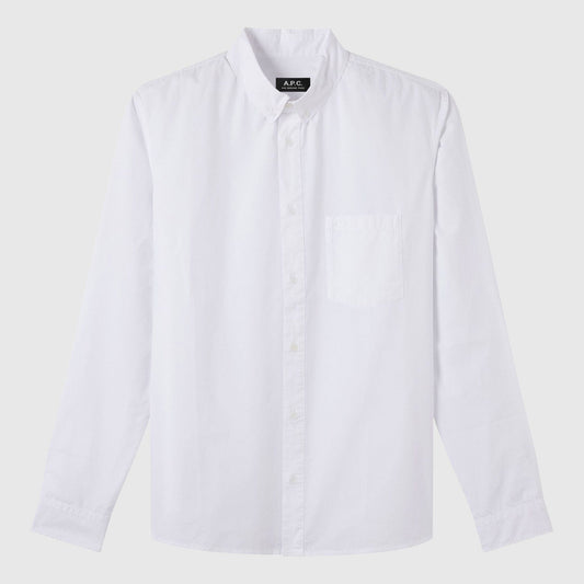 A.P.C Logo Edouard Shirt - White Shirt A.P.C. 