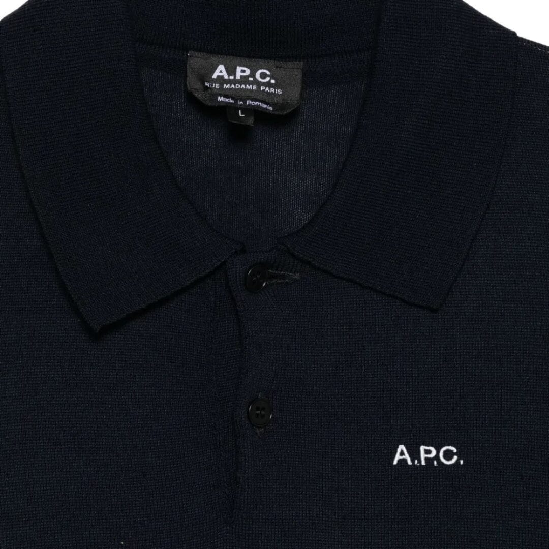 A.P.C. Marcelin Polo - Dark Navy Knitwear A.P.C. 