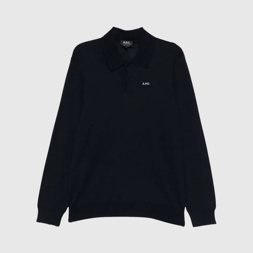 A.P.C. Marcelin Polo - Dark Navy Knitwear A.P.C. 