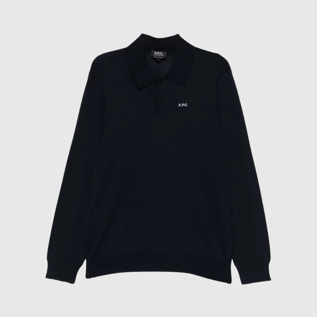A.P.C. Marcelin Polo - Dark Navy Knitwear A.P.C. 