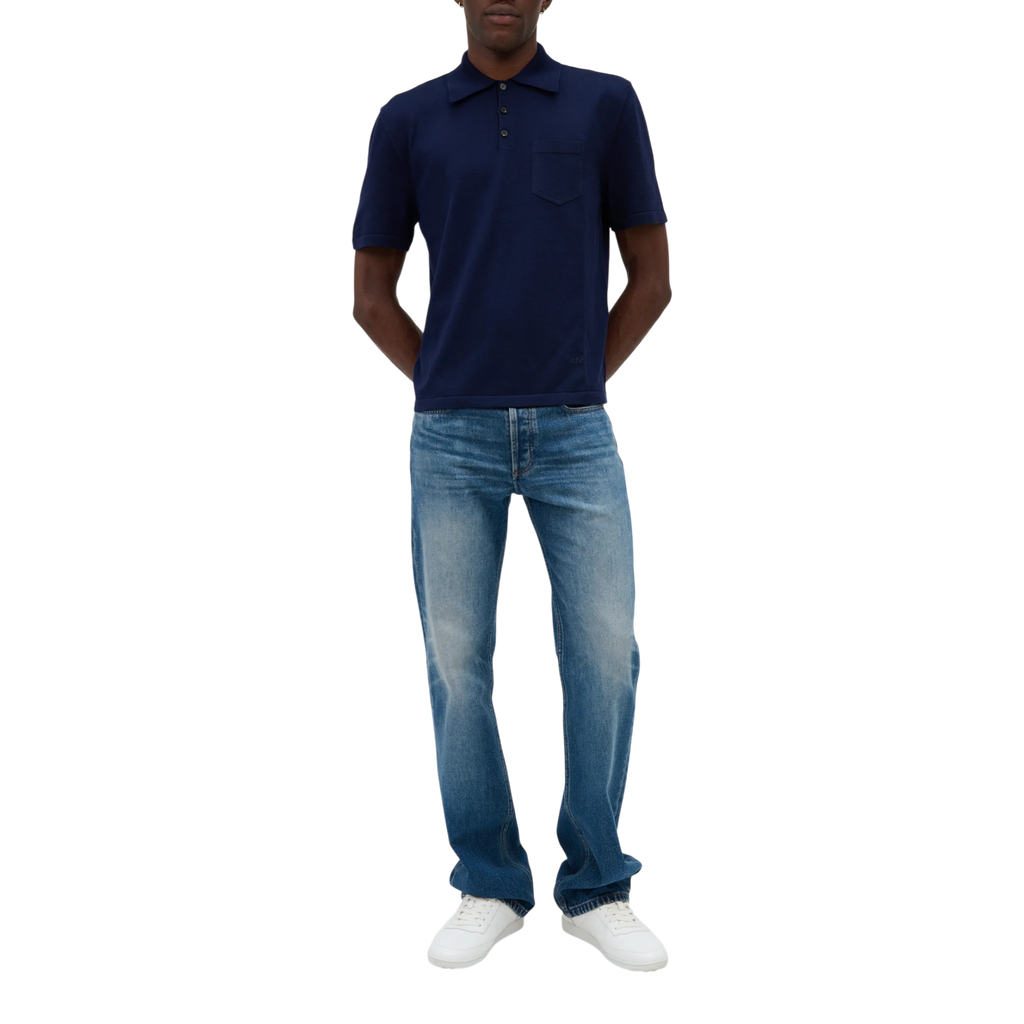 A.P.C Polo Colin Knitwear - Iak Dark Navy Knitwear A.P.C 