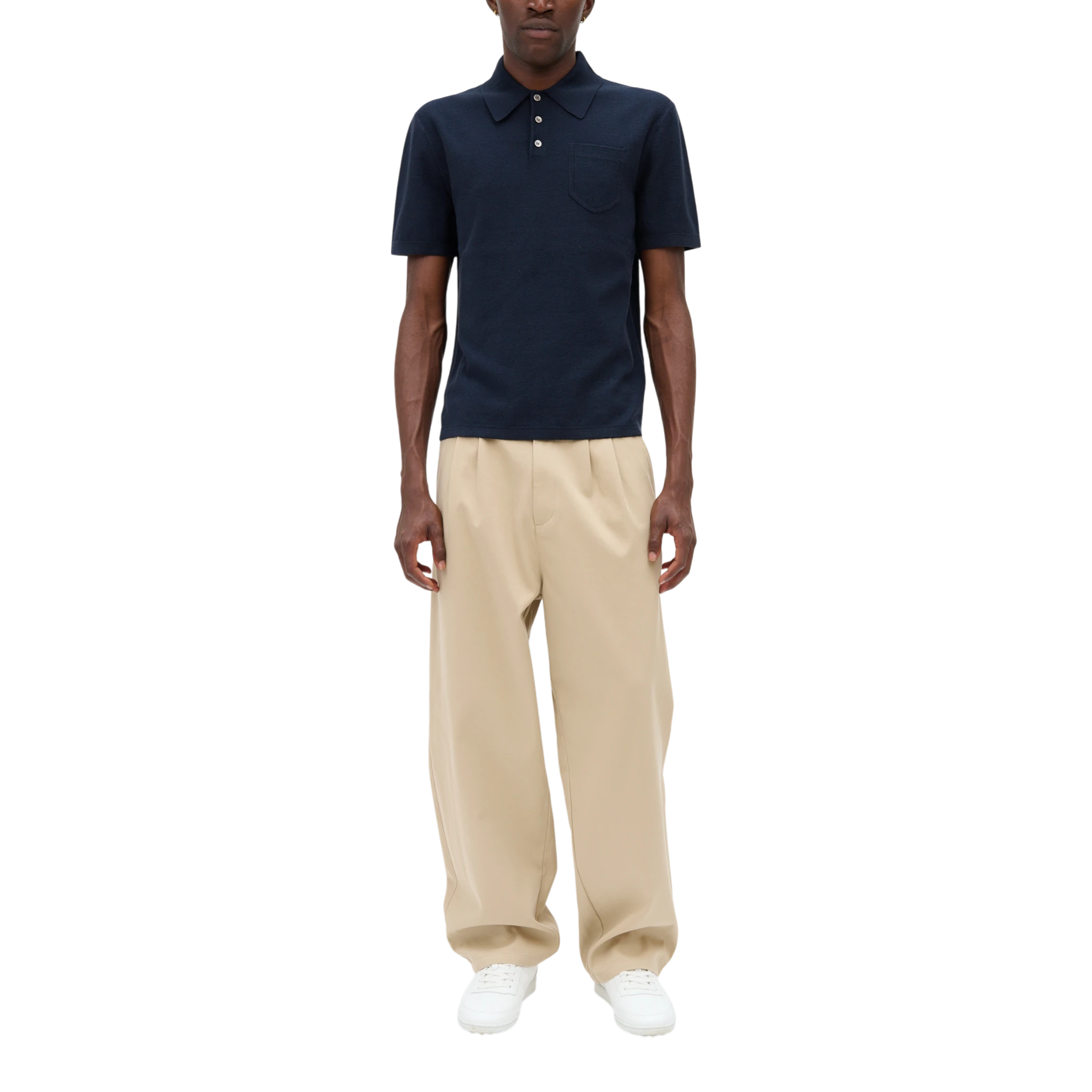 A.P.C Polo Eliot Knitwear - Iak Dark Navy Knitwear A.P.C 