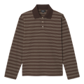 A.P.C Polo Manches Longues Raye Longsleeve - Caa Brown Longsleeve A.P.C 