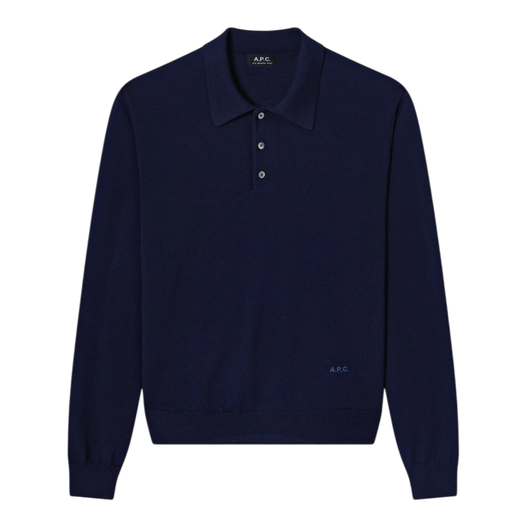 A.P.C. - Polo Riou - Dark Navy Genser A.P.C. 