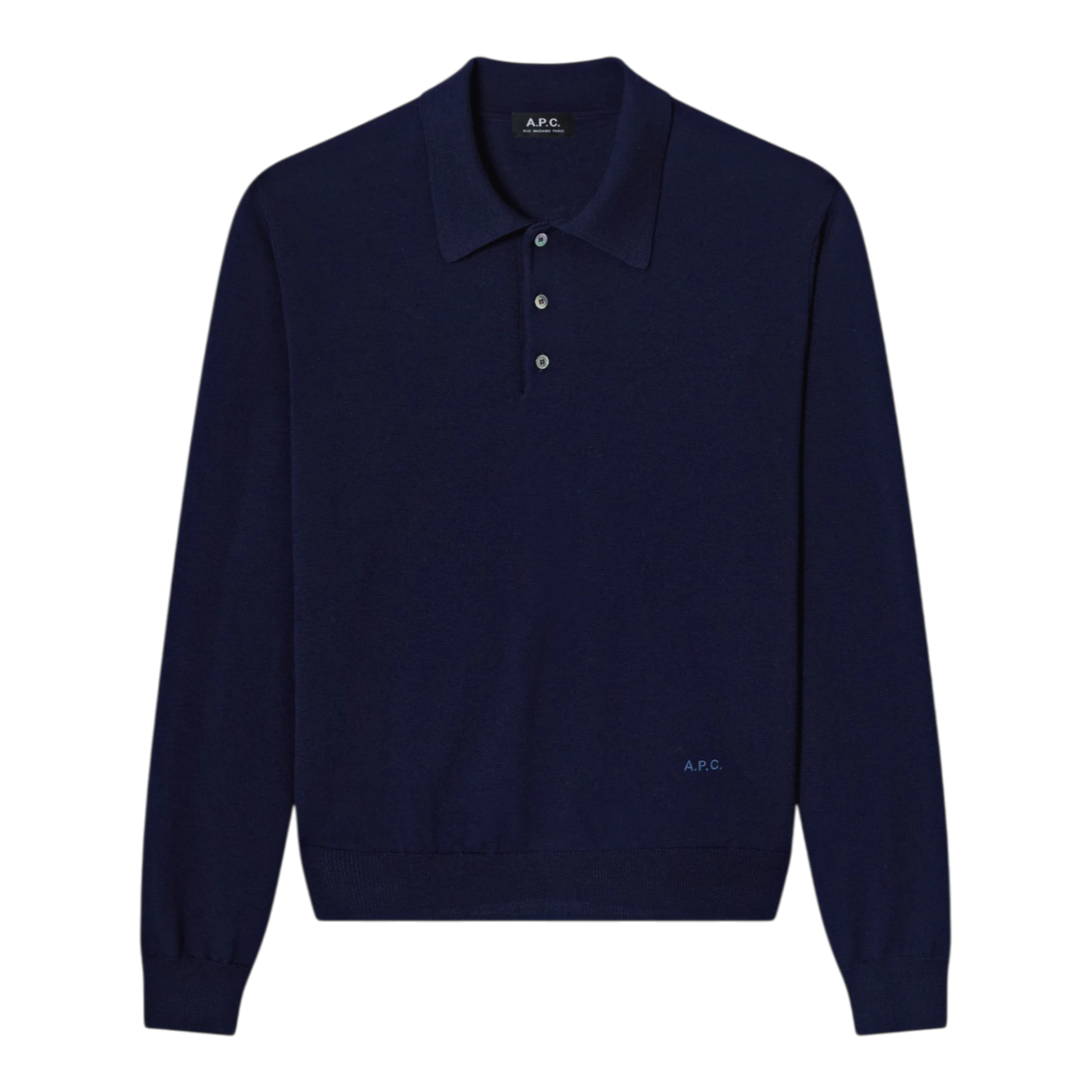 A.P.C. - Polo Riou - Dark Navy Genser A.P.C. 