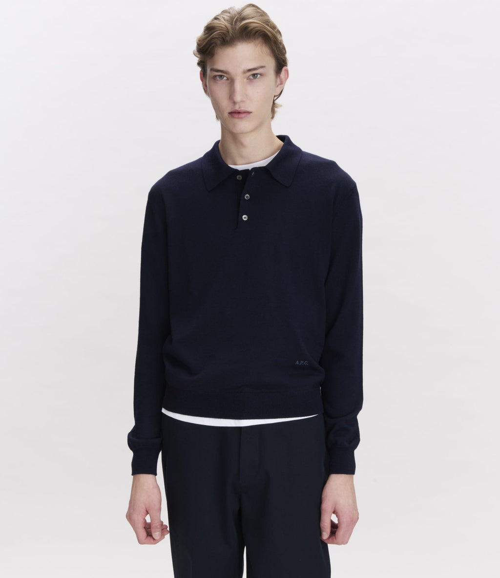 A.P.C. - Polo Riou - Dark Navy Genser A.P.C. 