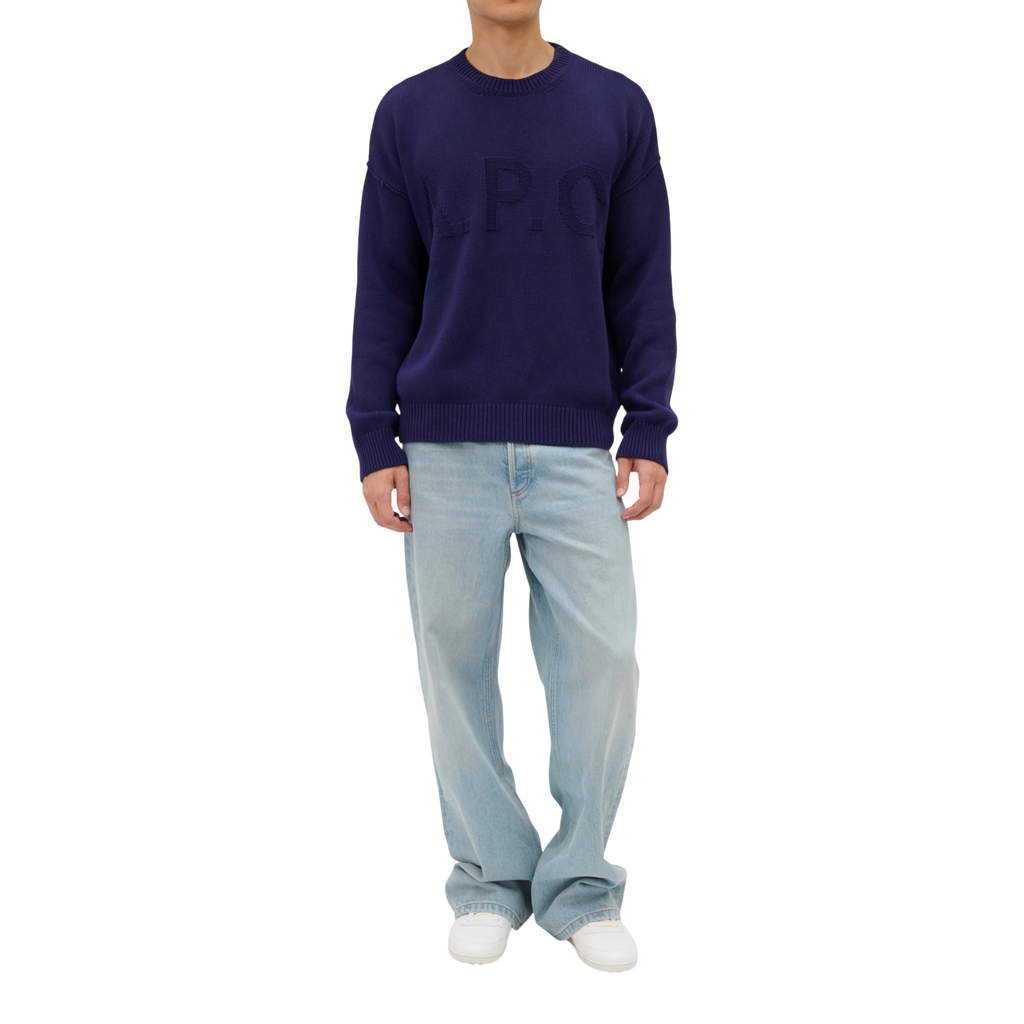 A.P.C Pull Leo Knitwear - Iah Dark Blue Knitwear A.P.C 