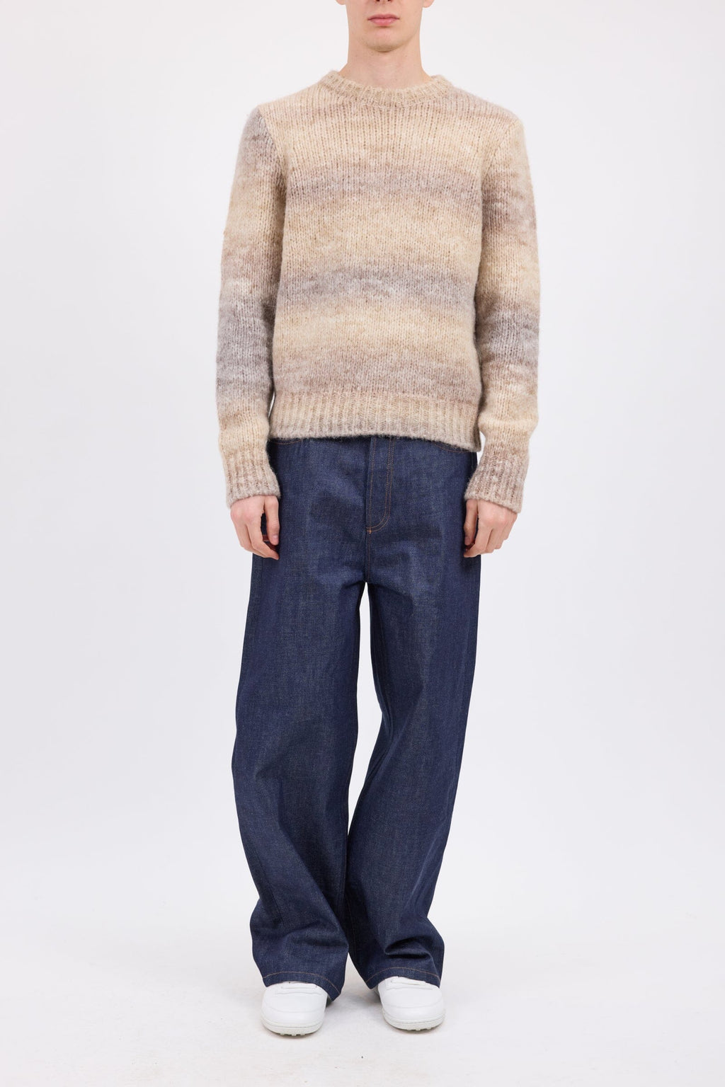 A.P.C. - Pull Marcos - Beige Clair Chiné Genser A.P.C. 
