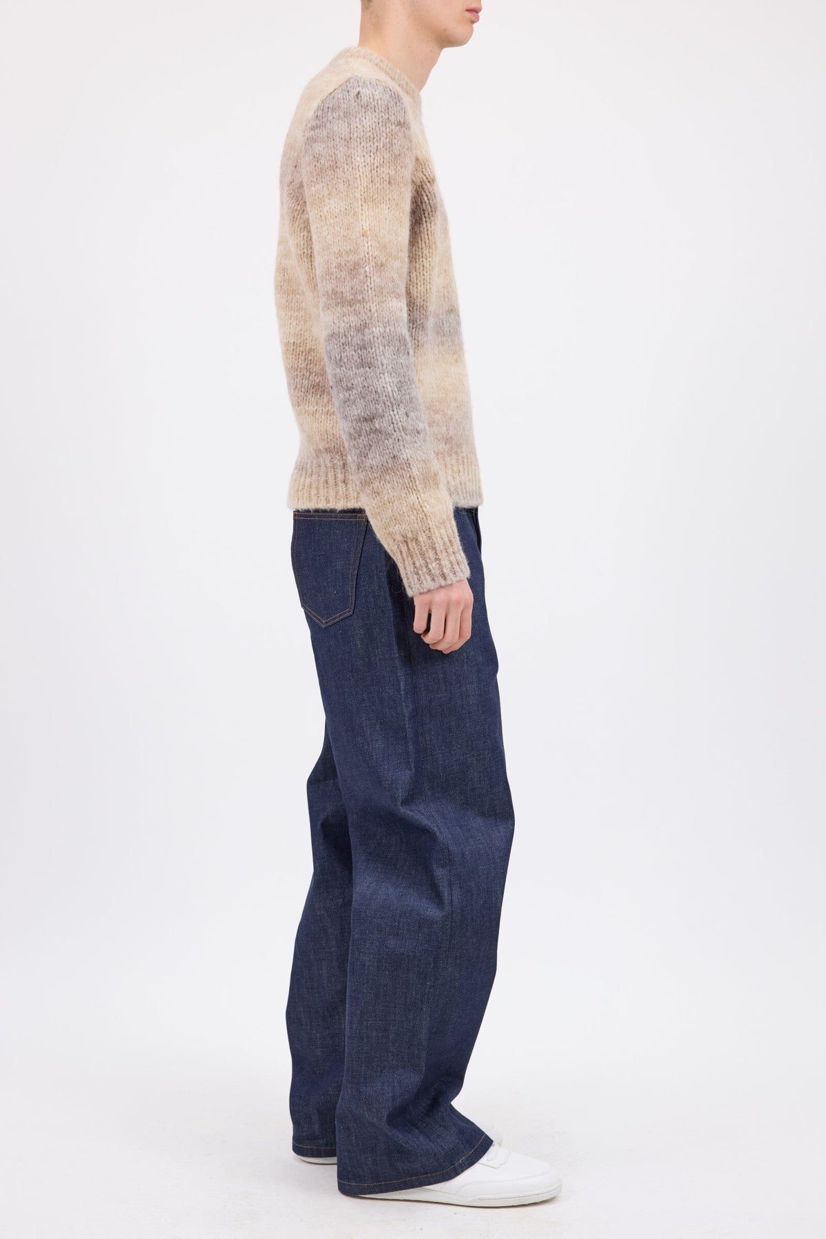 A.P.C. - Pull Marcos - Beige Clair Chiné Genser A.P.C. 