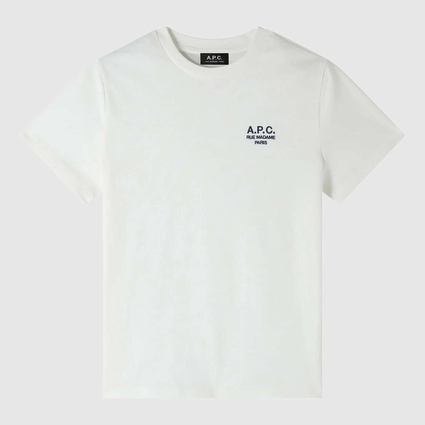A.P.C. Rue Madame Standard T-Shirt - White/Dark Navy T-shirt A.P.C. 
