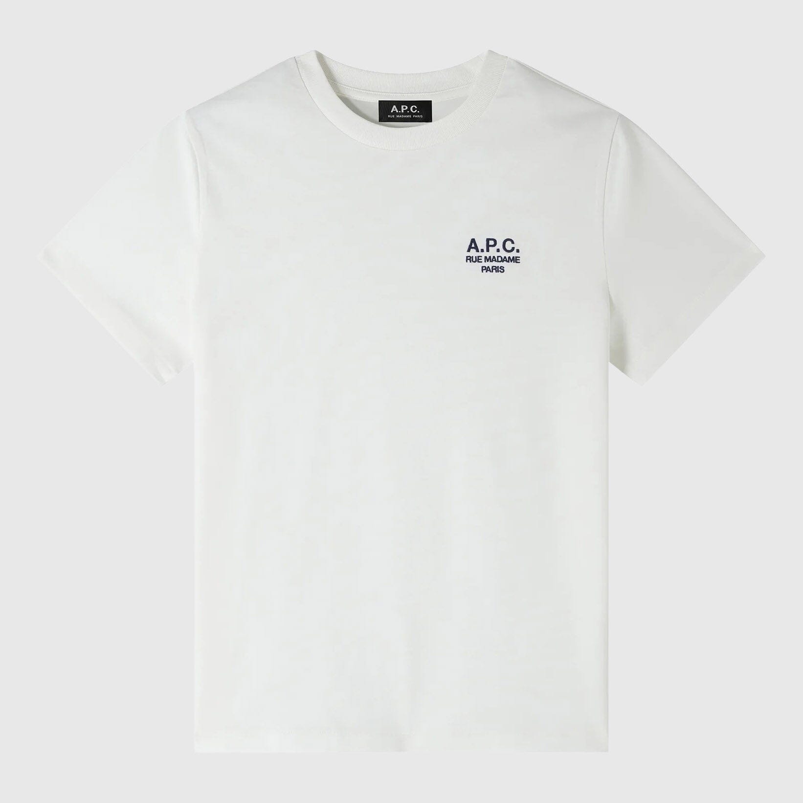 A.P.C. Rue Madame Standard T-Shirt - White/Dark Navy T-shirt A.P.C. 