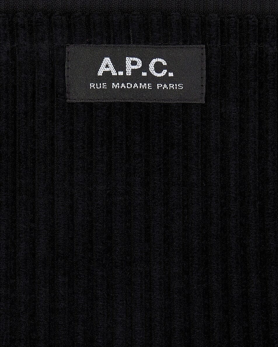 A.P.C. - Shopping Diane Corduroy - Black Veske A.P.C. 