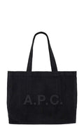 A.P.C. - Shopping Diane Corduroy - Black Veske A.P.C. 