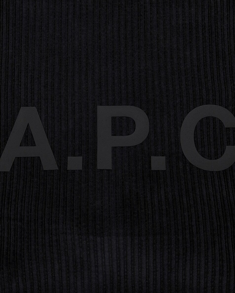 A.P.C. - Shopping Diane Corduroy - Black Veske A.P.C. 