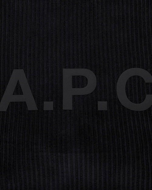 A.P.C. - Shopping Diane Corduroy - Black Veske A.P.C. 