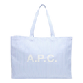 A.P.C. - Shopping Diane Striped Poplin - Blue Veske A.P.C. 
