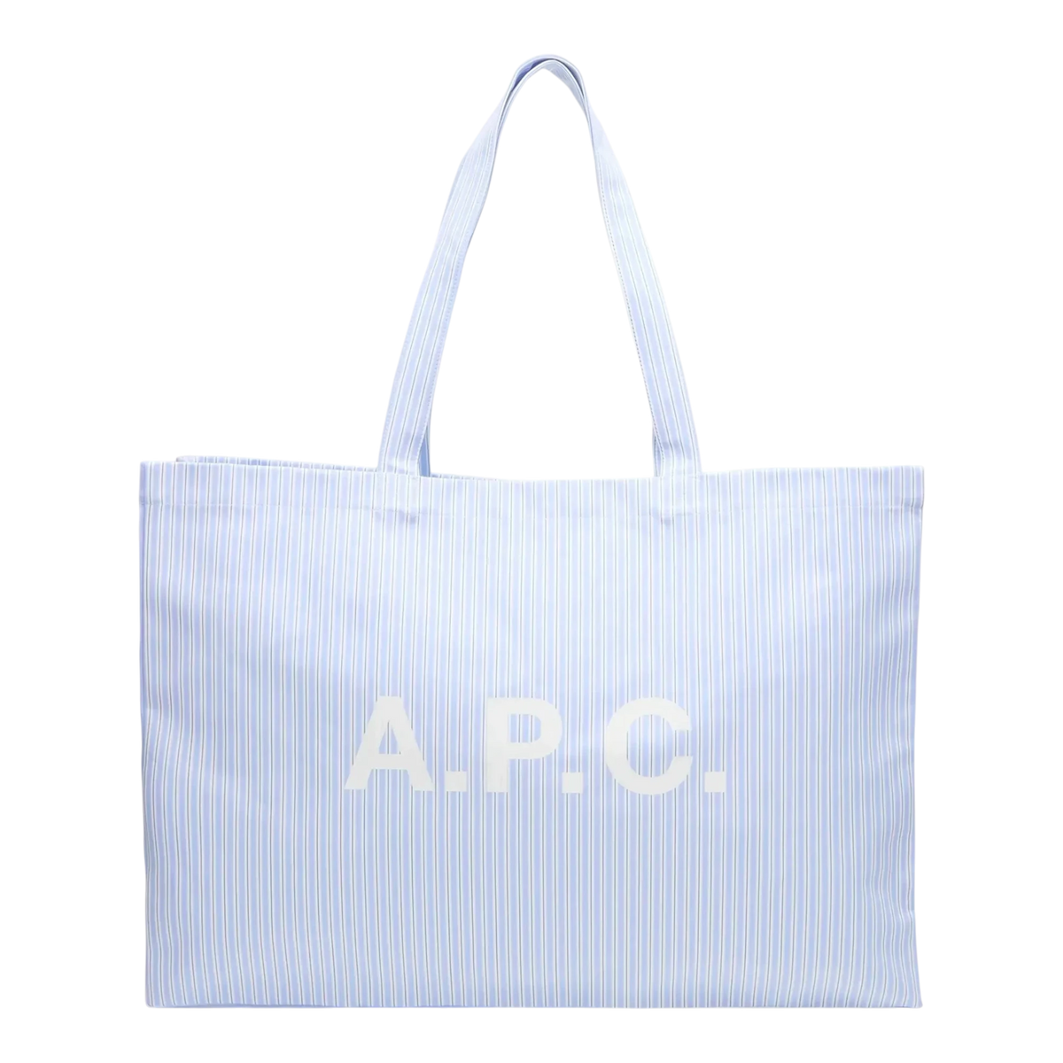 A.P.C. - Shopping Diane Striped Poplin - Blue Veske A.P.C. 